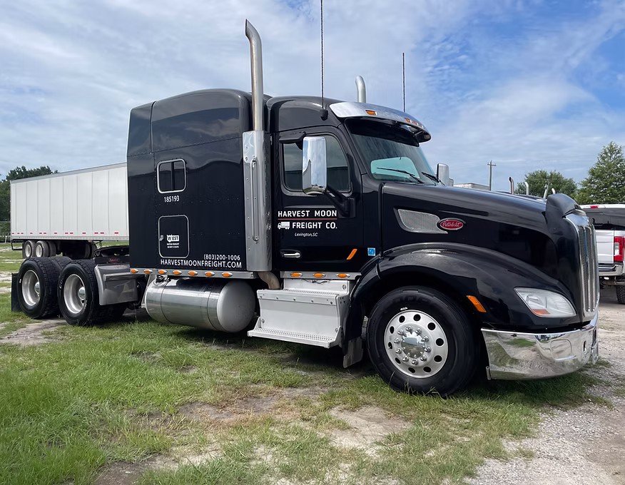 Semi-truck fleet vehicle washed and detailed by Rinse & Shine